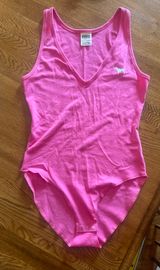 PINK Victoria’s Secret Pink Sleeveless Bodysuit XS Photo 0