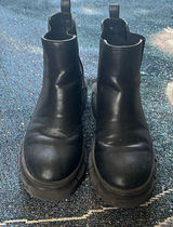 BP Nordstrom Black Lace‑Up Ankle Boots Sz 6 Women’s Leather Streetwear Staple Photo 0