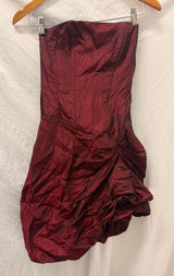 Vintage Gunne Sax Strapless Short‎ Bubble Dress Goth Vampire Holloween Photo 0
