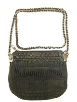 ‎Zara suede & chain strap detail Crossbody purse Photo 0