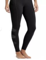 Athleta Black Mesh Detail Leggings High Rise Small Photo 0