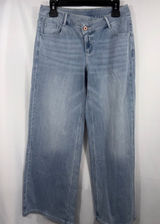 Halara Light Wash High Rise Wide Leg Jeans Size Small Photo 0