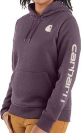 Carhartt Hoodie Relaxed Fit Heavyweight Sweatshirt Spellout Blackberry Purple S Photo 0