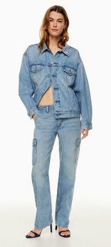 Aritzia Denim Forum The '90s Edie Lo-Rise Cargo Jean size 29 Photo 0