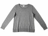 Old Navy Women's Grey Speckled Knit Crew Neck Long Sleeve Sweater Size L Photo 0