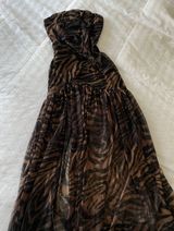 Animal Print Dress Brown Photo 0