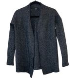 Muji Wool‎ Yak Blend Open Cardigan M/L Gray Black Minimalist Luxury Photo 0
