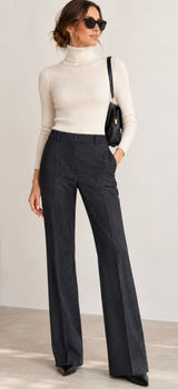 Prada Charcoal grey Wool Pants Italy Size 4 Minimalist quiet luxury trousers Photo 0