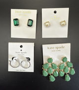 NWT Kate Spade NEW YORK Set of 4 Earrings Lot Comes in Original Card Photo 0