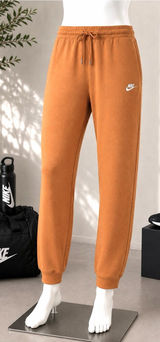 Nike Embroidered Logo Jogger Sweatpants XXL Brown Athletic Lounge Photo 0