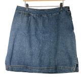Vtg Cherokee Denim Skort 10 Cotton‎ Medium Wash Blue Mini Skirt Y2K Cottagecore Photo 0