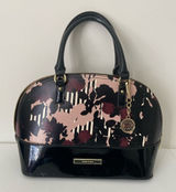 Anne Klein‎ women’s floral pink burgundy black gold hardware shoulder purse zip Photo 0