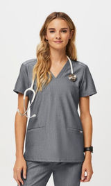 FIGS Women's XS Casma‎ Three-Pocket Scrub Top PO1569 Medical Uniform Healthcare Photo 0