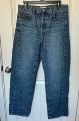 NWOT Madewell Pieced Barrel Leg Jeans W28 Medium Wash Photo 0