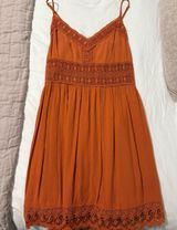 Abercrombie and Fitch Orange Summer Dress Photo 0