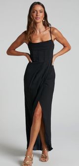 Showpo Black Corset Andrina Dress Photo 0