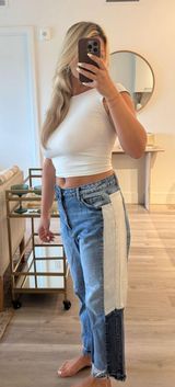 Vervet Patchwork Denim Jeans Photo 0