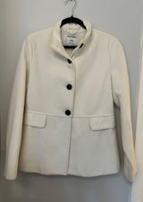 White Peacoat Photo 0