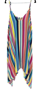 Bleu by Rod‎ Beattie Striped Swim Coverup Multicolor Rayon Beach Dress Large EUC Photo 0