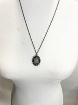Francesca's‎ Collection Antique Tone Stone Charm Pendant Necklace 12" Photo 0