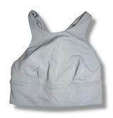 Lululemon Wunder Train Long‎ Line High Neck Sports Bra Light Blue Sz 4 Racerback Photo 0