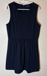 J. Crew Mercantile Navy Blue Sleeveless‎ Fit and Flare Dress Size Large Photo 0