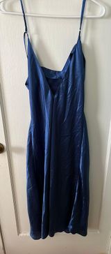 Silk Blue Dress Photo 0