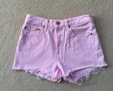 Pink Denim Shorts Photo 0