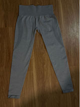 NVGTN Women Heather Grey Seamless High Waisted Workout Leggings Size Medium Photo 0