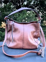 Realer Brown Faux Leather Hobo Bag Convertible Crossbody & Shoulder Purse Photo 0