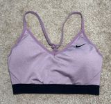 Nike Women's Purple and Black Sports Bra Photo 0