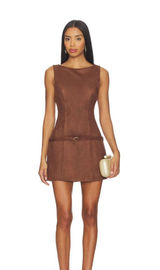 Brown Mini Revolve Dress Photo 0