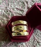Gold-Tone Stacking Band Set - Women Jewelry Size 7 Photo 0