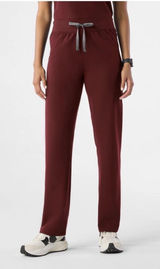 Burgundy FIGS Livingston scrub pants. Size small, regular waisted regular length Photo 0