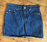 Gap dark wash size 0 Y2K denim micro mini skirt Photo 0