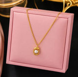 304 Stainless steel necklace Gold plated Photo 0