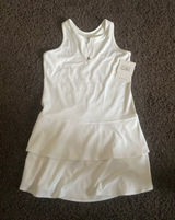 Athleta White Swing Dress w/ zipper Photo 0