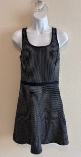 Tommy Hilfiger Blue & White Striped A Line Midi Cotton Dress Size 0‎ Photo 0
