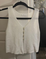 Knit Button Down Tank Top Photo 0