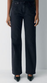 Aritzia Denim Forum The Farrah Hi-Rise Wide Jean Black Eyeliner Photo 0