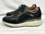 Pikolinos Sella Black Comfort Sneaker Leather Side Zip Studded Shoes EU Sz 39 Photo 0