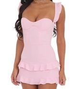 ruffle corset dress pink Photo 0