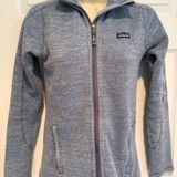Patagonia Better Sweater Fleece Jacket Heathered Blue Full Zip Womens XS Photo 0