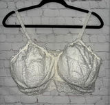 NWOT Aerie Lace Trim Bralette White Full Coverage‎ Comfort Lounge Bra Size XXL Photo 0