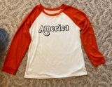 “America” Baseball Tee Size M Photo 0
