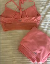 Alo Yoga Pink Shorts Set Photo 0