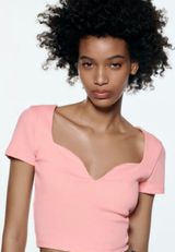 Sweetheart Neckline T-shirt Photo 0