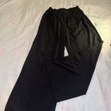 Te Verde Black Wide Leg Pleated Lightweight Pants Athleisure Sz 8 Photo 0