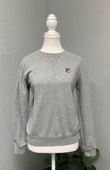 Fila Grey Crewneck Long Sleeve Sweatshirt Athletic Gym Workout Casual Comfy Photo 0