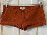 Hollister Women's Burnt Orange Denim Short Shorts Photo 0